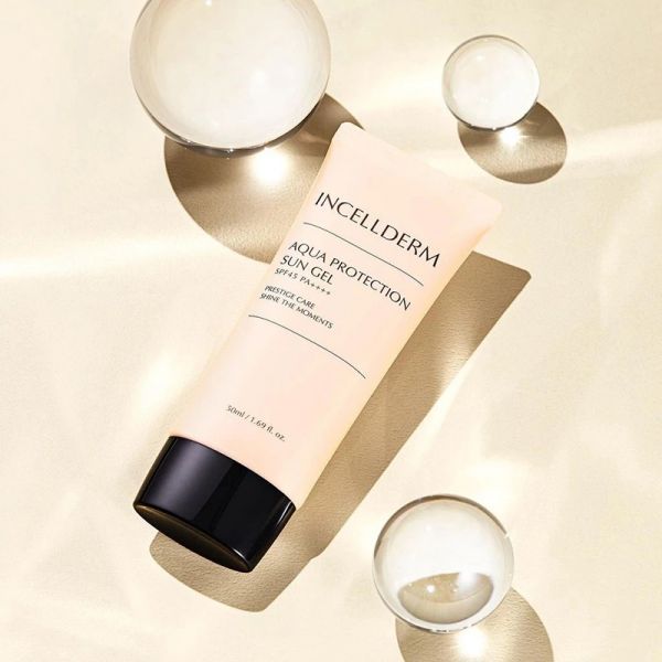 KEM CHỐNG NẮNG CẤP ÂM INCELLDERM AQUA PROTECTION SUN GEL SPF45PA++++ 50ML